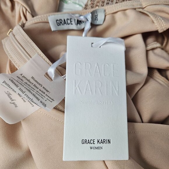 Grace Karin Womens Sequin Sparkly Party Dress Size 2XL Wrap Waist Bodycon Fit - Picture 12 of 15